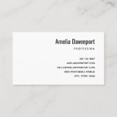 緑の森のかわいいベビーキツネ 名刺 (裏面)