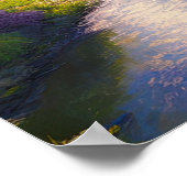 緑の森のハートの浅い川 ポスター (角)