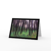 緑の森の中の黒松