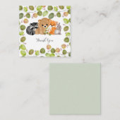 緑の森の動物のノテカード ノートカード (正面/裏面)