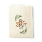 緑の森の動物の誕生日赤ちゃんシャワー