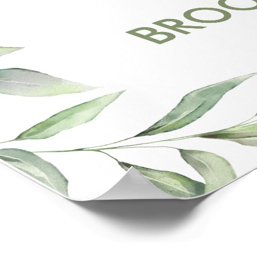 緑の森の動物1st誕生日へようこそ ポスター (角)