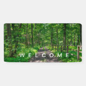 緑の森の小道 横断幕 (横)