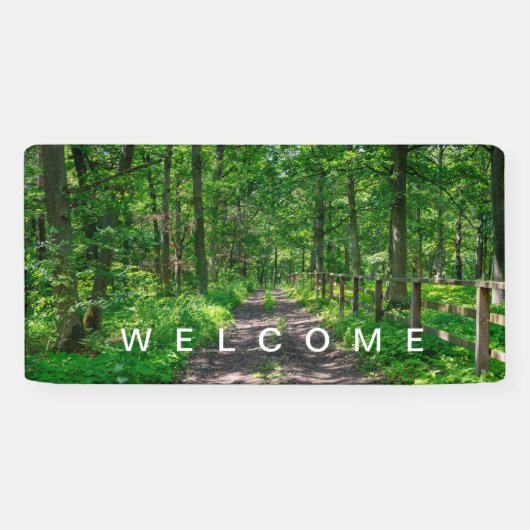 緑の森の小道 横断幕 (横)