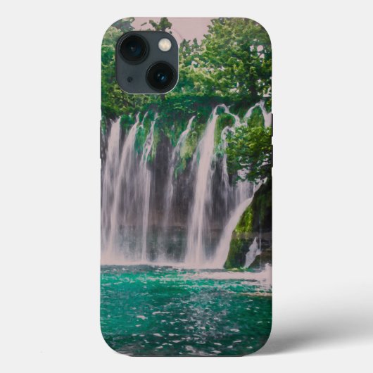 緑の森の滝 Case-Mate iPhoneケース (裏面)
