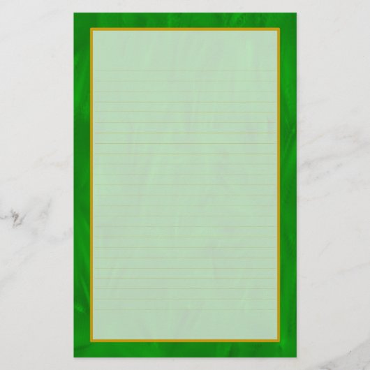 緑の森の素晴らし文房具 便箋 (正面)