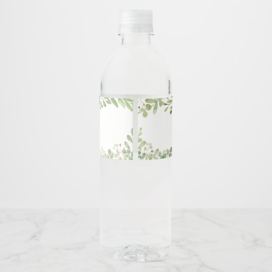 緑の森の赤ちゃんシャワー ペットボトルラベル (裏面)