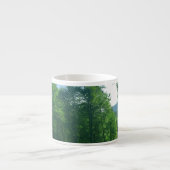 緑の森の風景写真 エスプレッソカップ (正面)