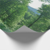 緑の森の風景写真 ラッピングペーパー (角)