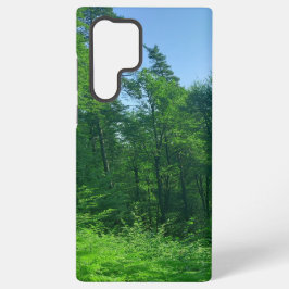 緑の森の風景写真 SAMSUNG GALAXY S22 ULTRAケース