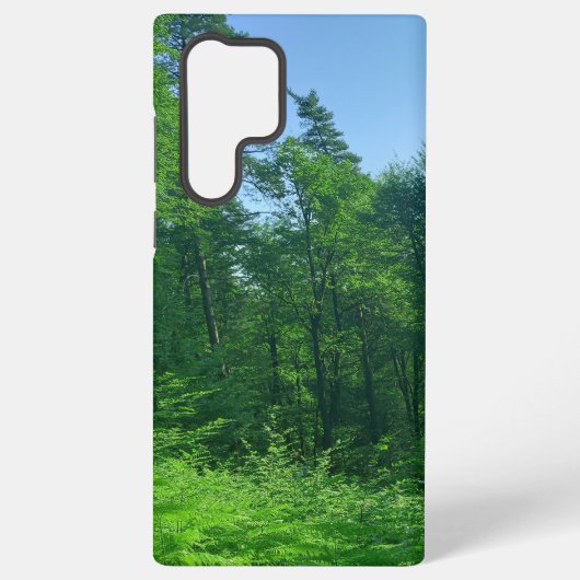 緑の森の風景写真 SAMSUNG GALAXYケース (裏面)