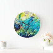 緑の森の鹿 ラージ壁時計 (ホーム)