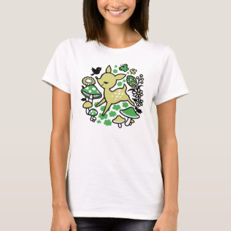緑の森林のシカ Tシャツ