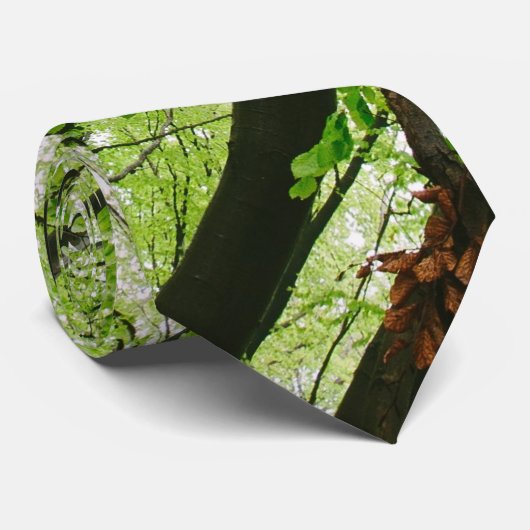 緑の森林写真撮影、自然の景色 ネクタイ (ロール)