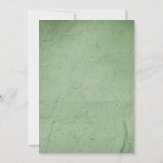 緑の森林動物の赤ちゃんシャワー 招待状 (裏面)