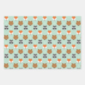 緑の森林動物 ラッピングペーパーシート (正面2)