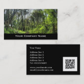 緑の森林道の名刺 名刺 (正面/裏面)