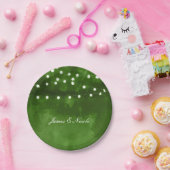 緑の森素朴のストリングラ結婚イトのプレート ペーパープレート (パーティー)