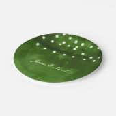 緑の森素朴のストリングラ結婚イトのプレート ペーパープレート (アングル)