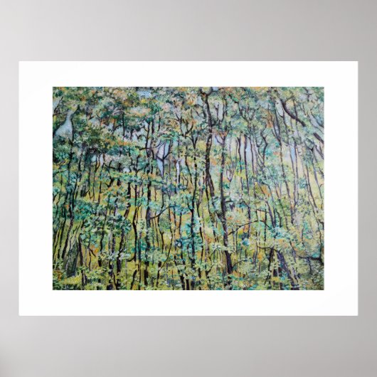 緑の森絵を描の ポスター (正面)