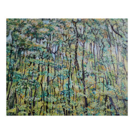 緑の森絵を描の ポスター