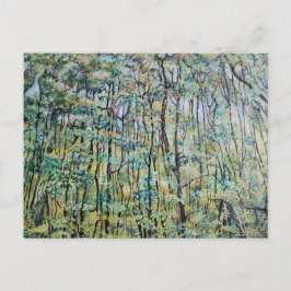 緑の森絵を描の ポストカード