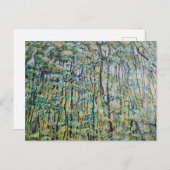 緑の森絵を描の ポストカード (正面/裏面)