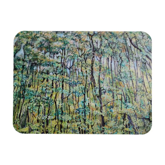 緑の森絵を描の マグネット (横)