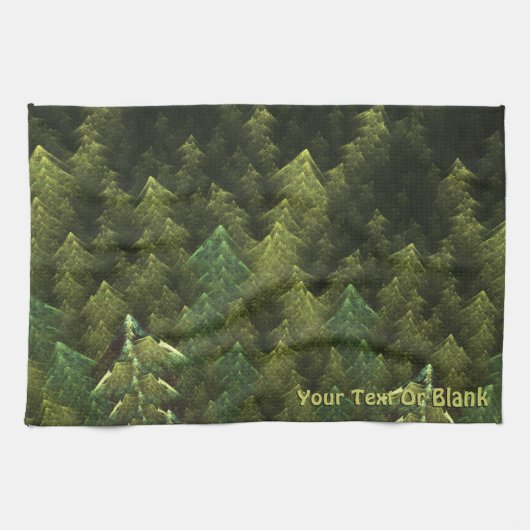 緑の森 キッチンタオル (横)