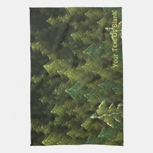 緑の森 キッチンタオル (縦)