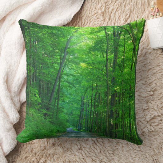 緑の森 クッション (ブランケット)