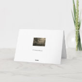 緑の森 – 最も深い悔やみや弔慰 カード (裏面)