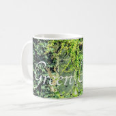 緑の植物の窓ケースメイトiPhoneケースクラ コーヒーマグカップ (正面左)