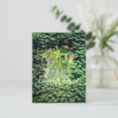 緑の植物の窓ケースメイトiPhoneケースクラ ポストカード (スタンド正面)