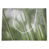 緑の植物の自然写真 ラージペーパーバッグ (正面)