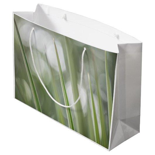 緑の植物の自然写真 ラージペーパーバッグ (裏面アングル)