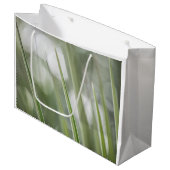 緑の植物の自然写真 ラージペーパーバッグ (正面アングル)