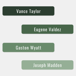 緑の植物の色の防水名ラベル ラベル