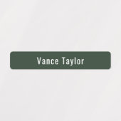 緑の植物の色の防水名ラベル ラベル (デザイン1)