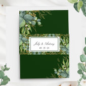 緑の植物の葉の招待状 招待状ベリーバンド