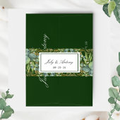 緑の植物の葉の招待状 招待状ベリーバンド