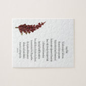 緑の植物の詩編フローラ挑戦的パズル ジグソーパズル (横)