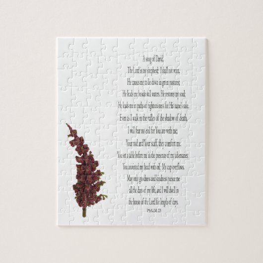 緑の植物の詩編フローラ挑戦的パズル ジグソーパズル (縦)