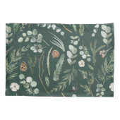 緑の植物エレガント科モダン素朴な装飾 枕カバー (裏面-左)