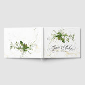 緑の植物学水彩書結婚道 ゲストブック (全面)