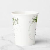 緑の植物学水彩書結婚道 紙コップ (左)