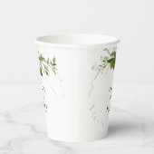 緑の植物学水彩書結婚道 紙コップ (右)