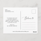 緑の植物画結婚本の写感謝してい真の君 ポストカード (裏面)