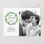 緑の植物画結婚本の写感謝してい真の君 ポストカード (正面)