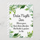 緑の植物看板5x7インチサイズ 招待状 (正面/裏面)